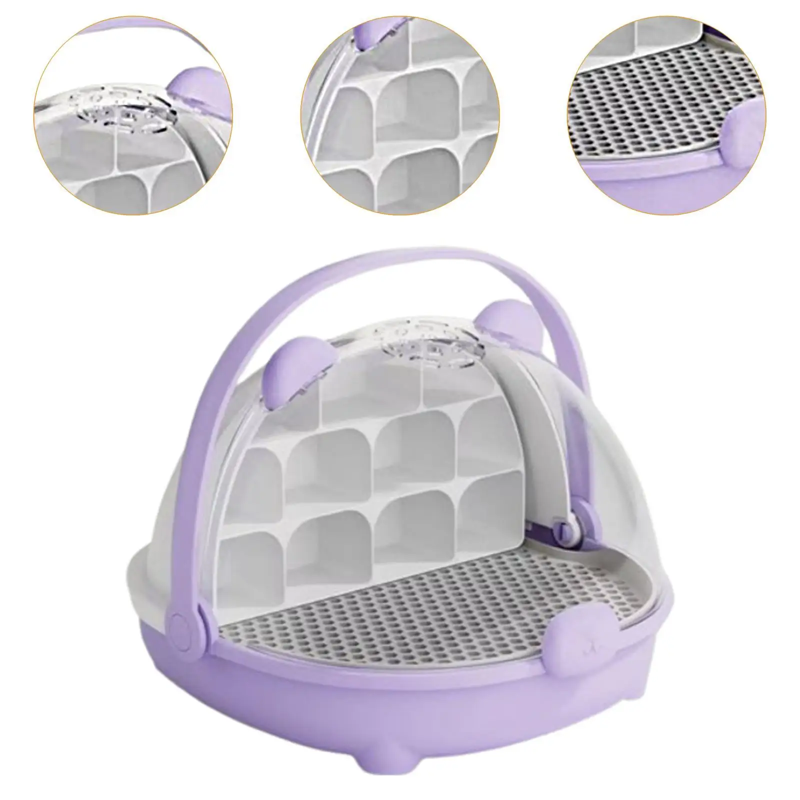 Silkworm Breeding Box Habitat Cage Portable Breathable for Silkworms Turtles Reptile Feeding Box Silkworm Hatching Container