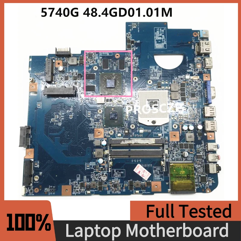 

High Quality Mainboard For Acer Aspire 5740 5740G Laptop Motherboard 48.4GD01.01M 09285-1M HM55 DDR3 HD5650 100% Full Tested OK