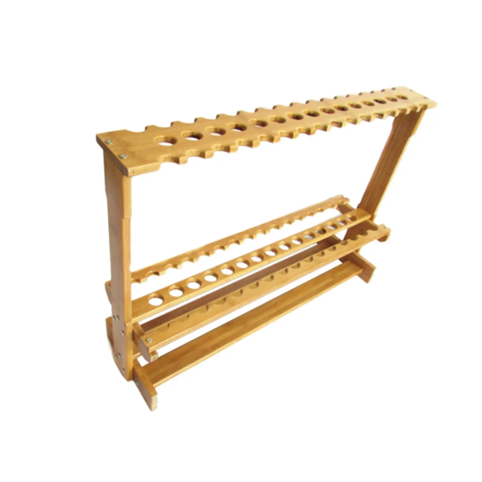 Bamboo Fishing Rod Rack 47 Holes Multifunction Display Fishing Gear Pole Holder for Boat Garage Home Storing Outdoor