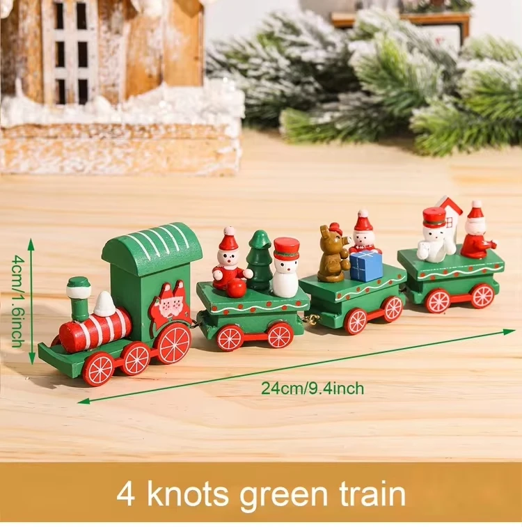 Festive Christmas Wooden Train Ornament - Perfect Holiday Decoration and Gift