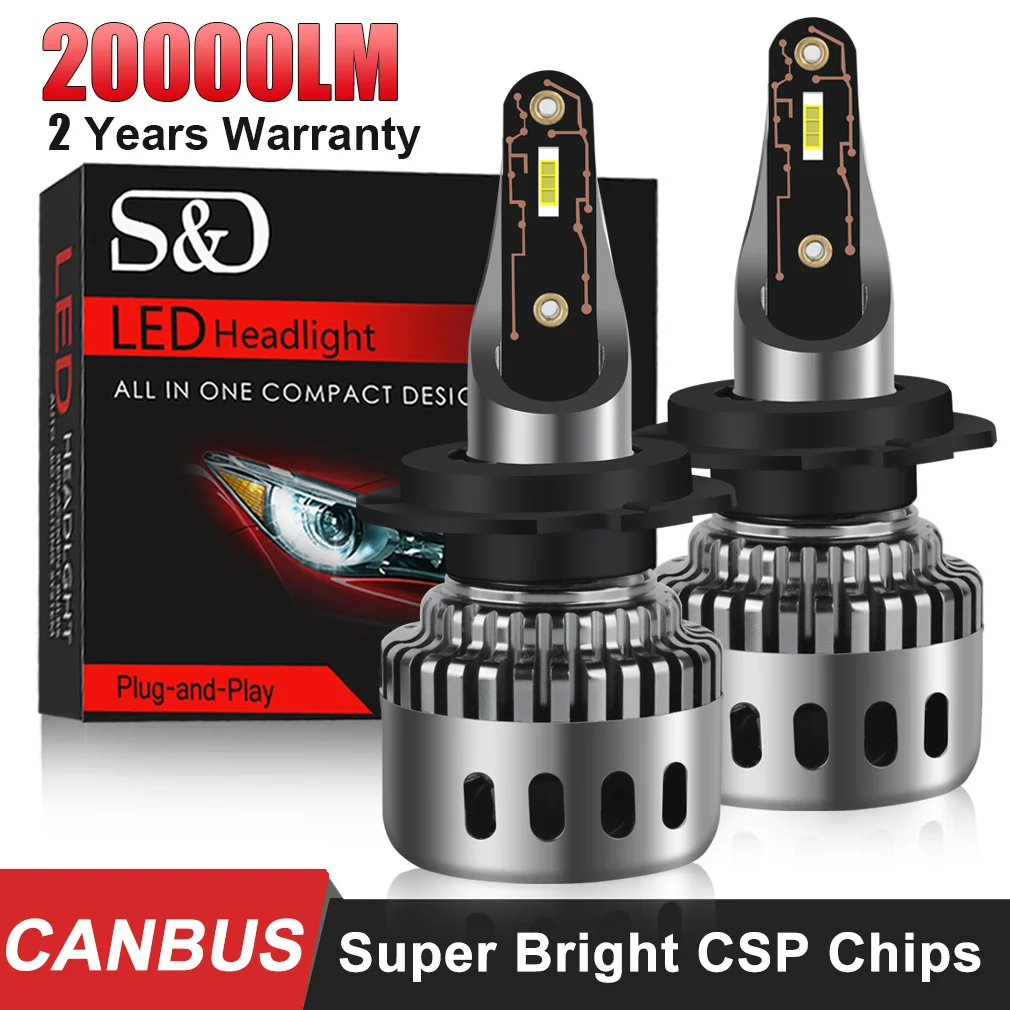 HYNBYZJ 880W H4 H7 LED Canbus 520000LM H11 H1 H3 9005 HB3 9006 HB4 H8 H9  9012 9007 9008 H13 LED Headlights Car Headlamp Bulb - AliExpress