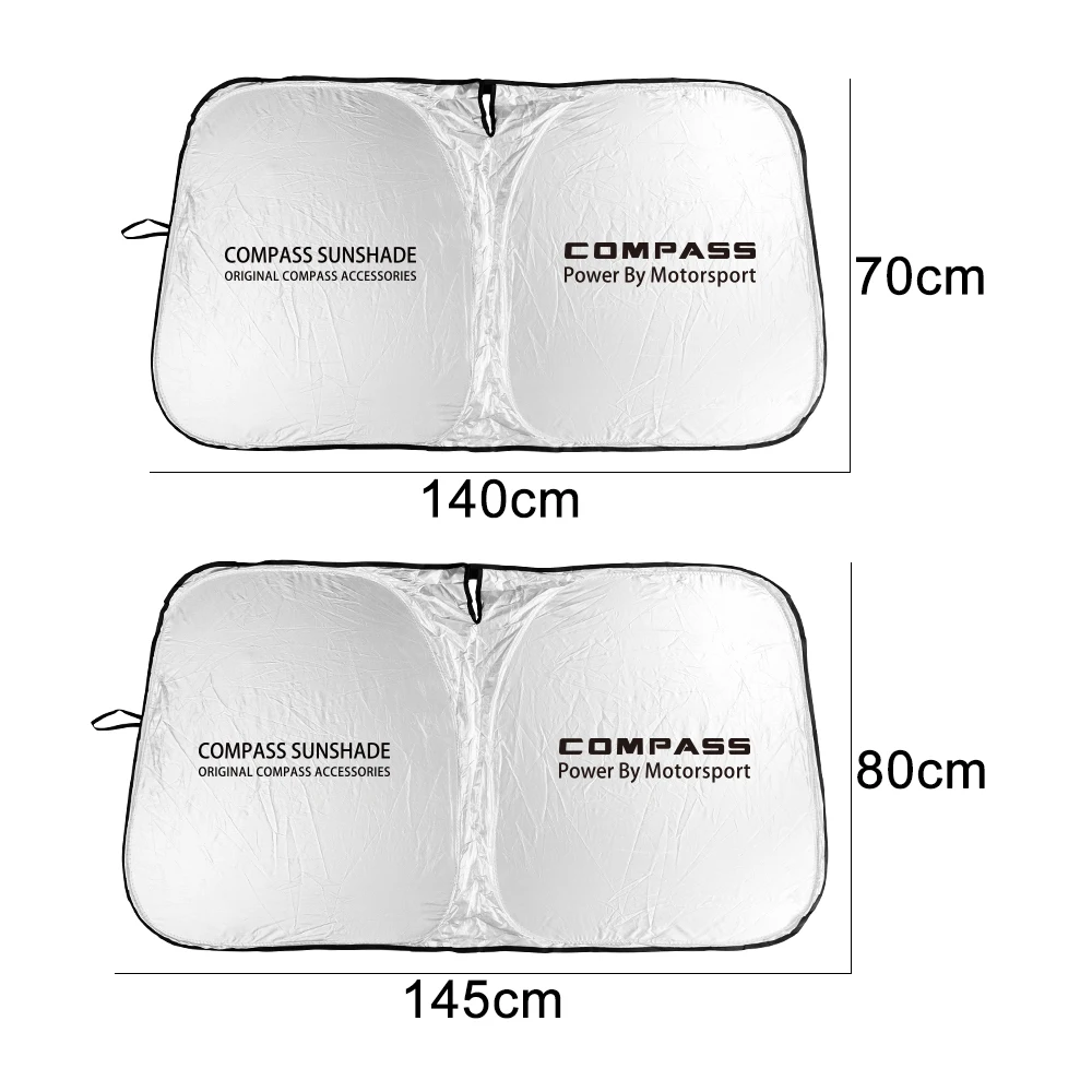 Car Windscreen Sunshade Windshield Cover Anti UV Protector Interior Accessories For Jeep Compass Trailhawk Limited 4x4 MK49 MP car sunshade,windshield sunshade,windshield sun shade