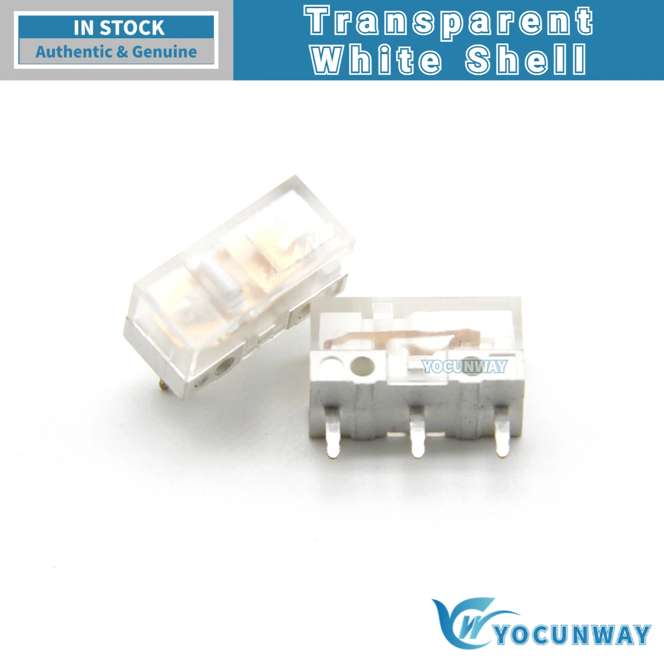 New Original HUANO V2 Transparent White Shell White Dot Micro Switch Mouse Button Repair 5PCS-100PCS tact switch 80 Million Click Lifespan