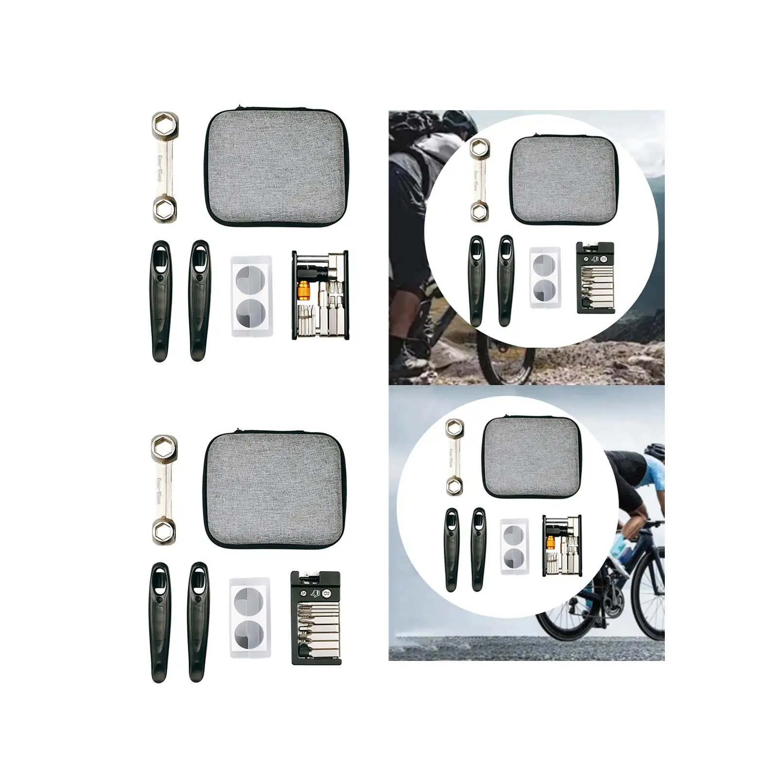 Bike Repair Tool Kits Set with Storage Bag Maintenance Portable Bike Accessories for Repairing Man Mountain Bike Road Bike