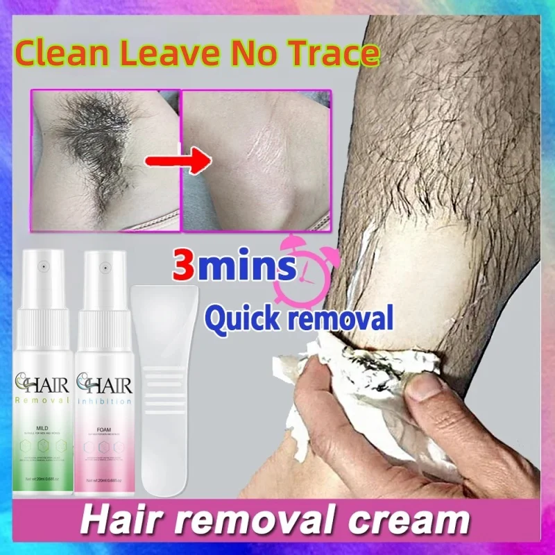 2 Minuti Di Depilazione Rapida Spray Indolore Inibitore Della Crescita Dei Capelli Braccio Ascella Gamba Depilatoria Permanente Per Uomo Donna Riparaz