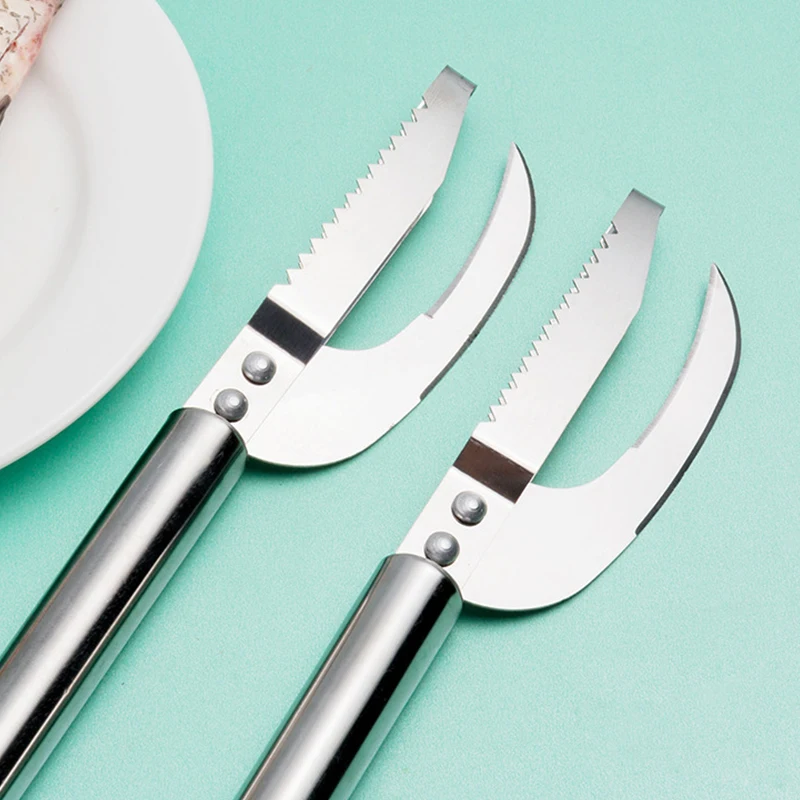 Fish Scaler Tool Seafood Fish Cutter Scraping Fish Cleaning Remover Cleaner Kill Fish Scraper Tools Bone Tweezers Kitc