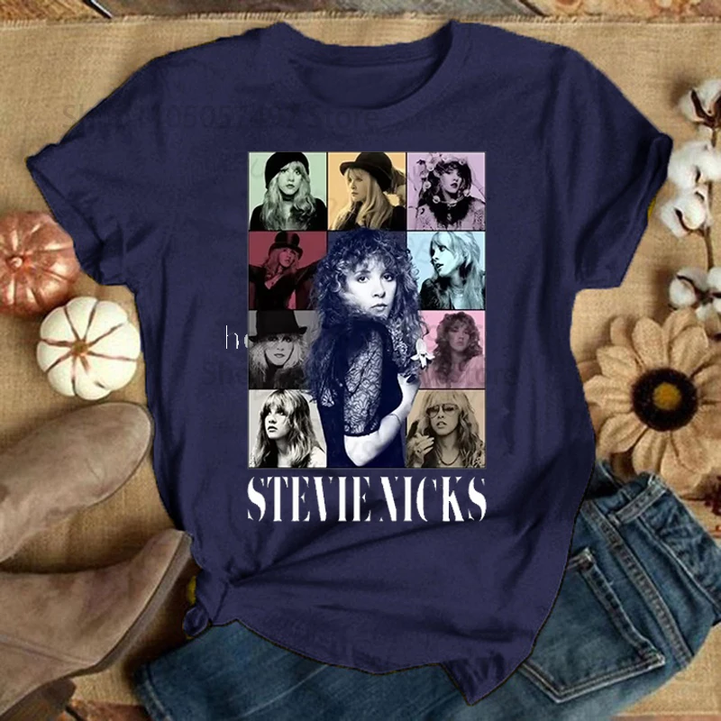 Don't Be A Lady Be A Legend Stevie Nicks Baumwoll-T-Shirt Stevi Shirt Fan-Geschenke Stilvoller Vintage-Druck Unisex Hochwertiges T-Shirt – Detail 6