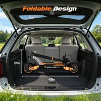 Trottinette Électrique  1000W, Batterie 48V 15.6Ah, 55 km Autonomie, Pliable, Pneus 10" Tout-Terrain, Freins à Disque 5