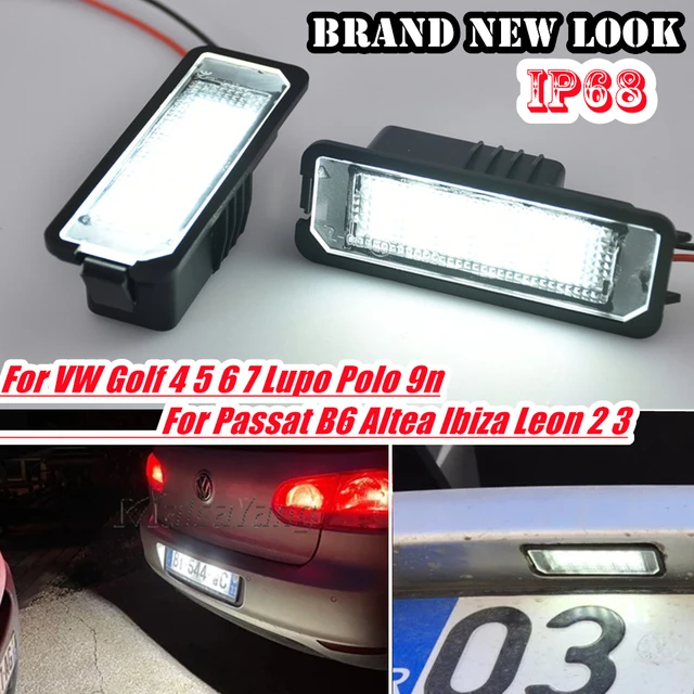 Luces LED Canbus para matrícula de coche, 2 piezas, para Seat Leon MK2 MK3  Altea Ibiza MK4 MK5 Toledo Exeo Skoda Superb - AliExpress