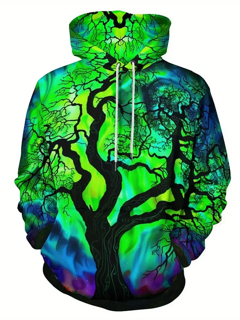 thumbnail image 1 of Sudadera con capucha con estampado 3D de esqueleto para hombre, jersey con diseño de cordón, Tops de primavera, Otoño e Invierno, 1 of 5