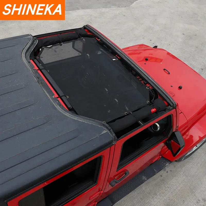 Shineka 2 Doors Sunshade Front Roof Mesh Bikini Top Roof