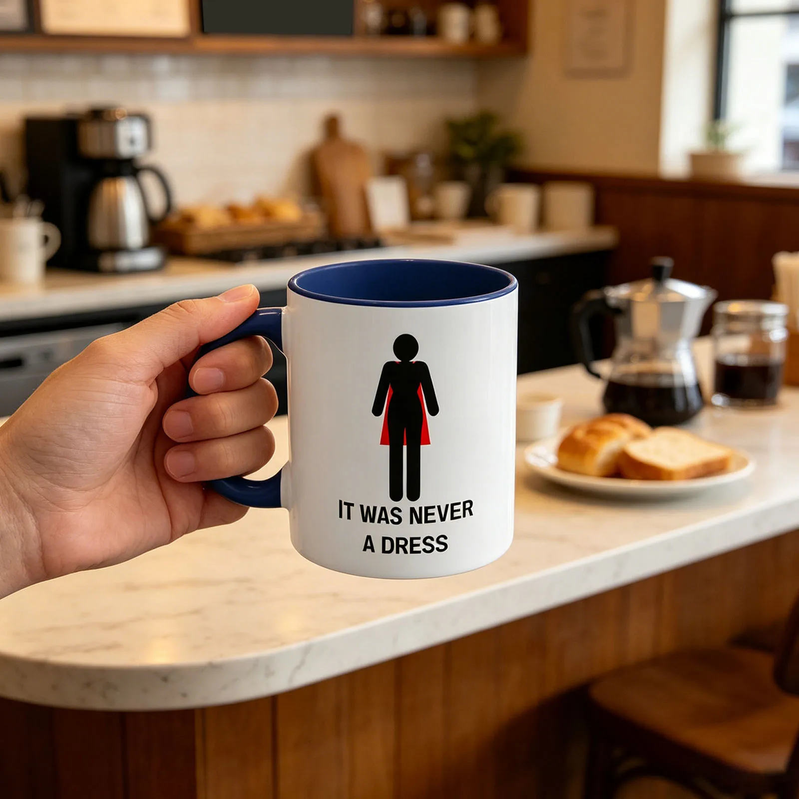 Empowering Women Creative Ceramic Mug, 11oz Reusable Multi-Purpose Cup for Coffee, Tea, or Hot Cocoa