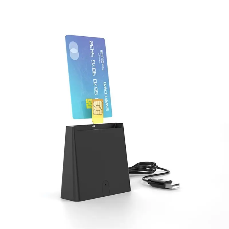 신기술 3X USB 스마트 카드 리더 ISO7816 칩 은행 카드 ID 카드 클래스 A, 클래스 B 및 클래스 C (5V, 3V 및 1.8V) 스마트 카드용