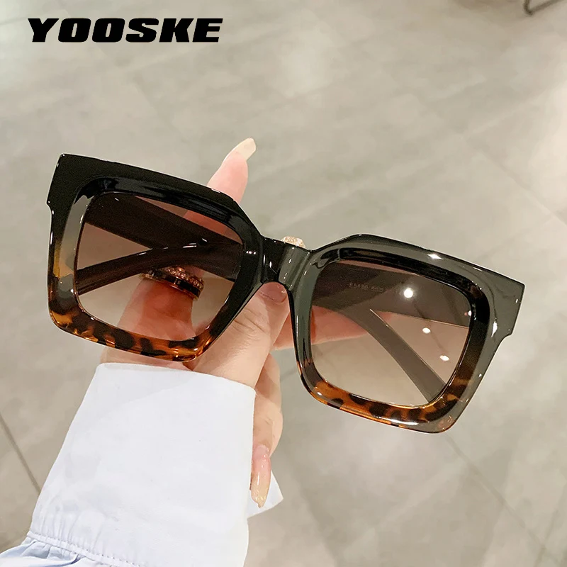 YOOSKE Gradient Square Sunglasses Women Vintage Oversized Sun Glasses Men Brand  Designer Trend Ladies Luxury Eyeglasses Outdoor - AliExpress