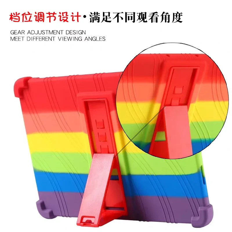 Durable Airbag Stand Silicone Tablet Case for 8.8 Devices - Enhanced Protection for Kids