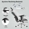 M57 Ergonomic Office Chair with 3 Way Armrests Lumbar Support and Adjustable Headrest High Back Tilt Function Grey 6