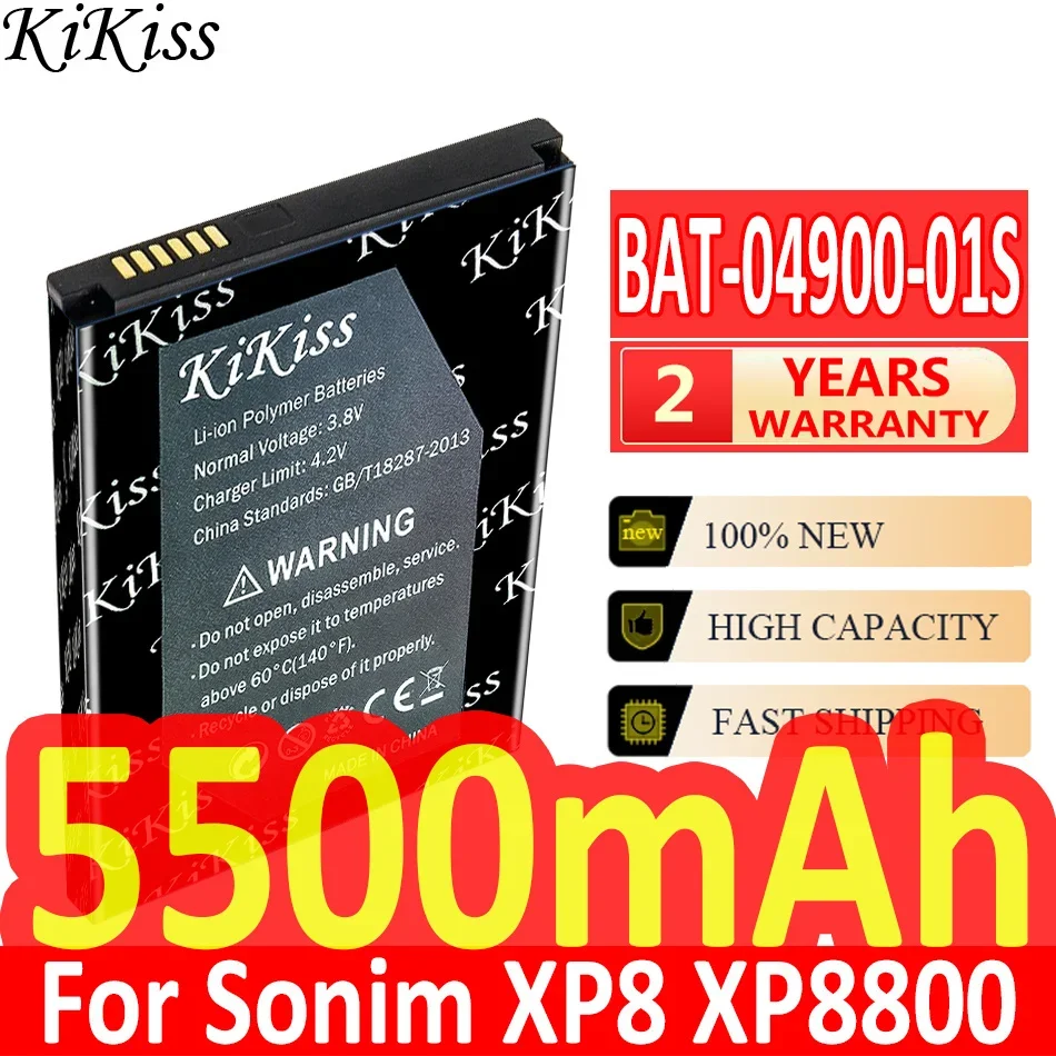 5500Mah Kikiss Potente Batteria Bat-04900-01S Per Sonim Xp8 Xp8800