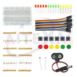 Comprehensive DIY Electronics Starter Kit with Breadboard, LEDs, and Jumper Wires (DIY Kit only)