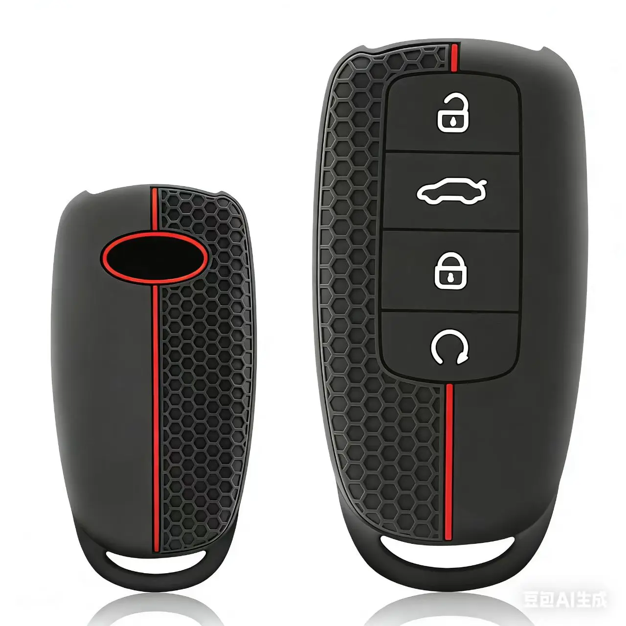 Silicone Car Keychain Accessory Holder and Key Cover Case