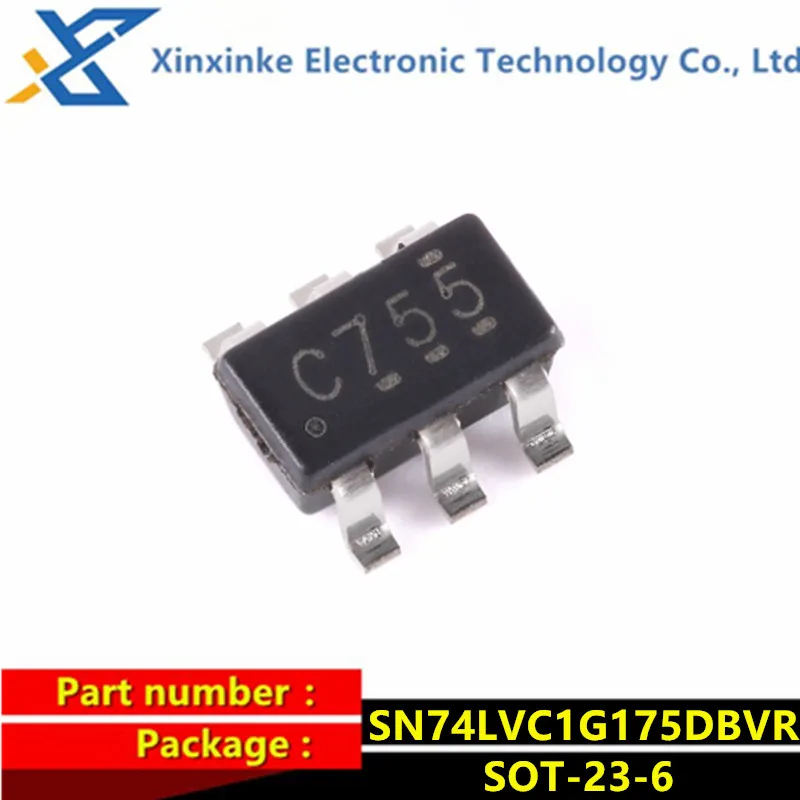 20 יחידות SN74LVC1G175DBVR SOT-23-6 Mark:C755 פליפ פלופס Sngl DType Flip Flop Logic ICs מותג חדש מקורי