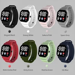 LED Digital Wristwatch Health Monitoring Watches for Boy Girl Children's Watches Electronic Watch Silicone Strap Sport Clock