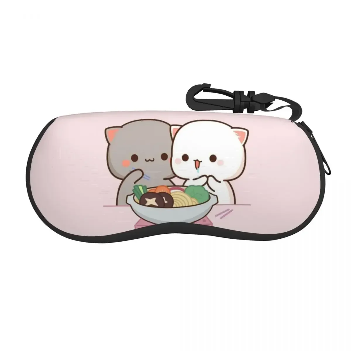 Peach And Goma Eating Salad Glasses Case Fashion Shell Eyeglasses Case Sunglasses Box