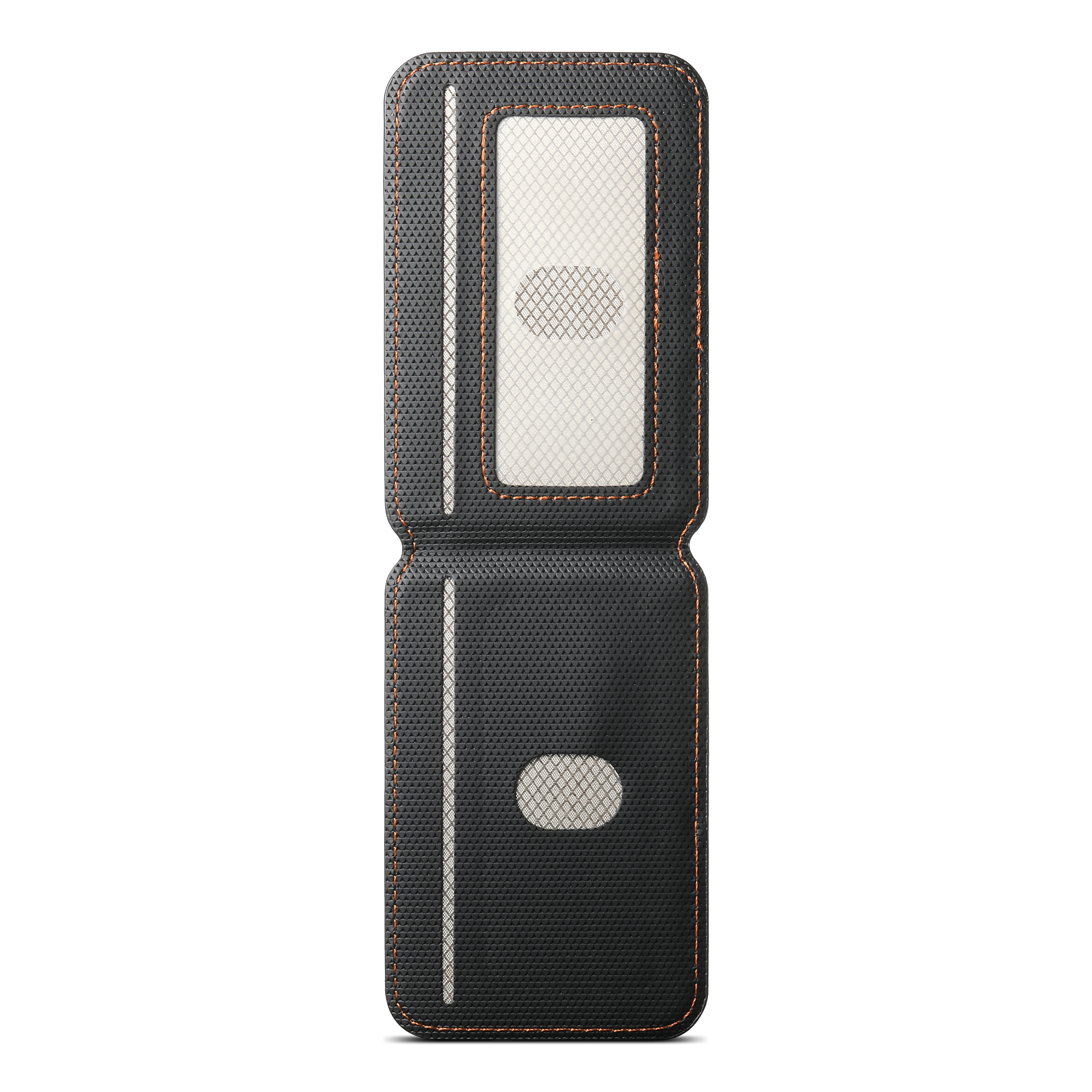Leather Magnetic Wallet Card Holder with RFID Protection
