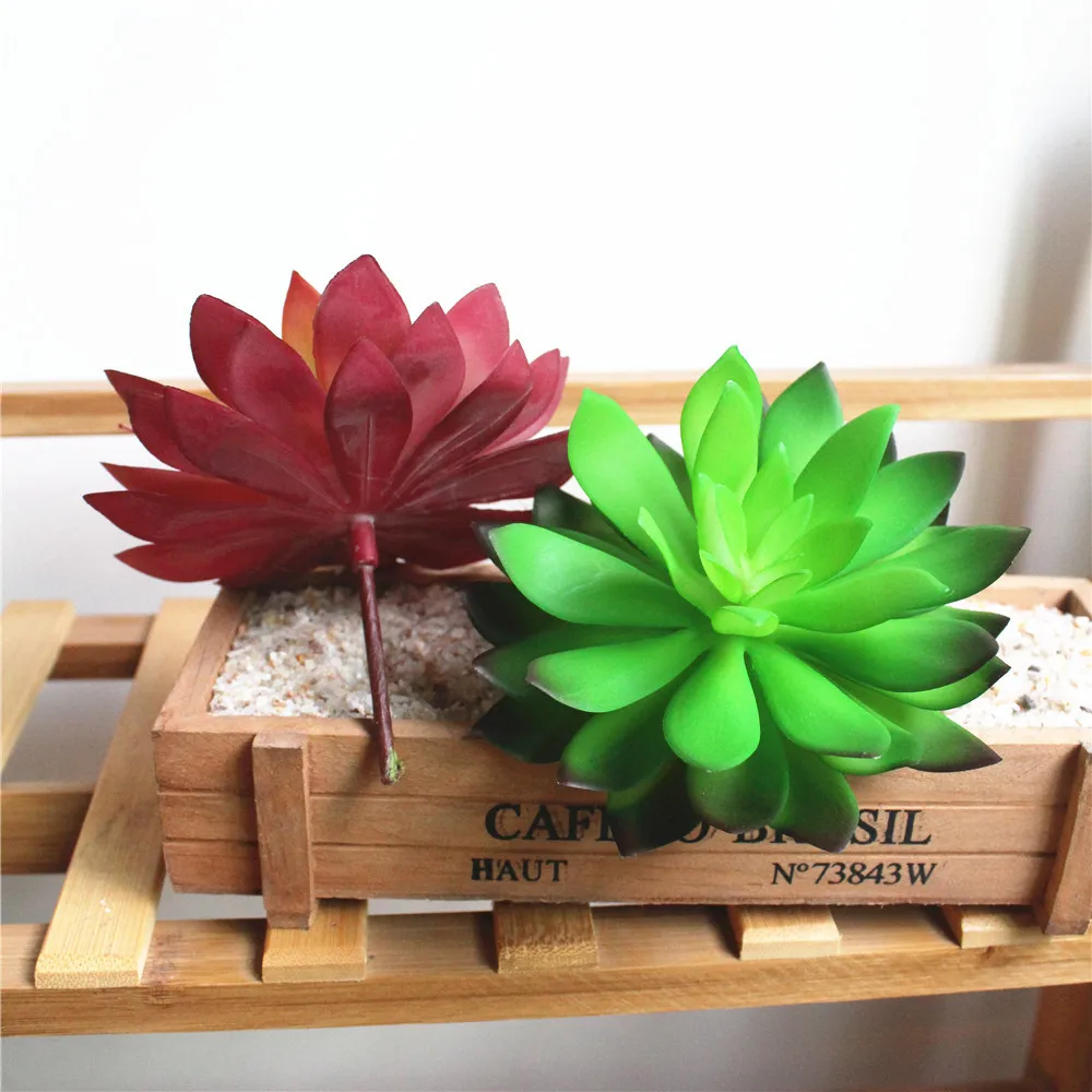 Vibrant Lotus Flower Head Artificial Succulent Decoration