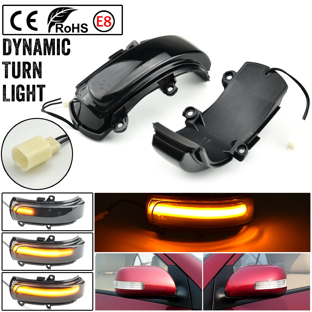 

Dynamic Steering Signal Led Rear View Mirror Indicating Flash For Toyota COROLLA ZELAS REIZ AURIS Scion BLADE MARK