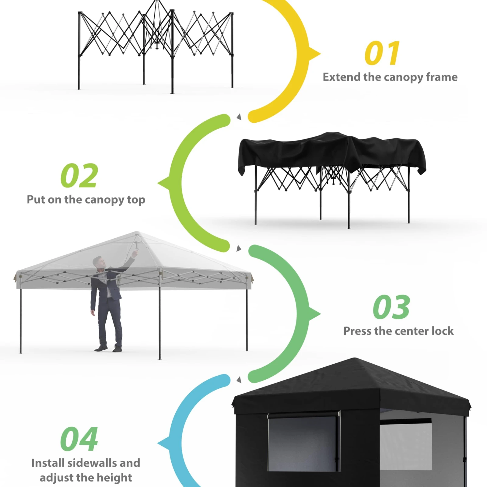 Heavy-Duty Pop Up Canopy 3