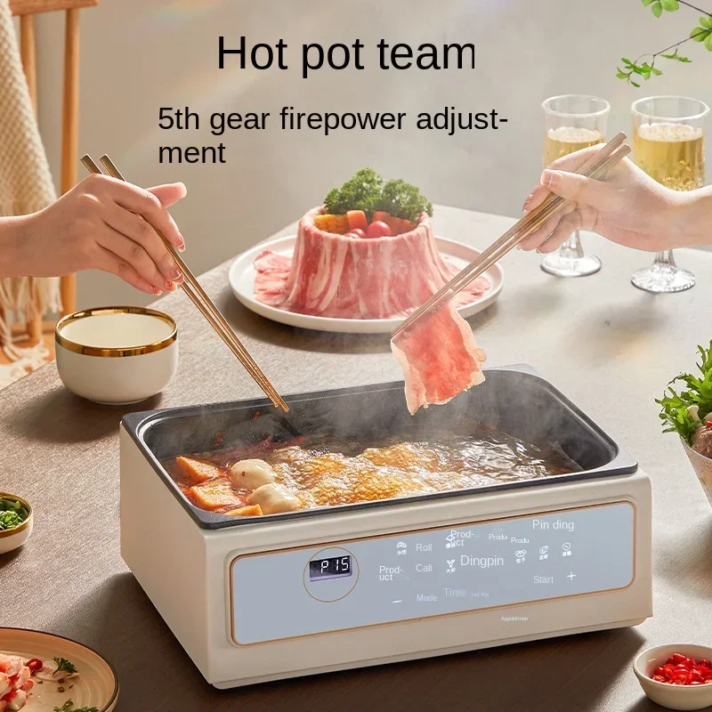 New Electric Steamer Multi-functional Household Three-layer Multi-layer Steamed Stew Pot Large Capacity Steamer