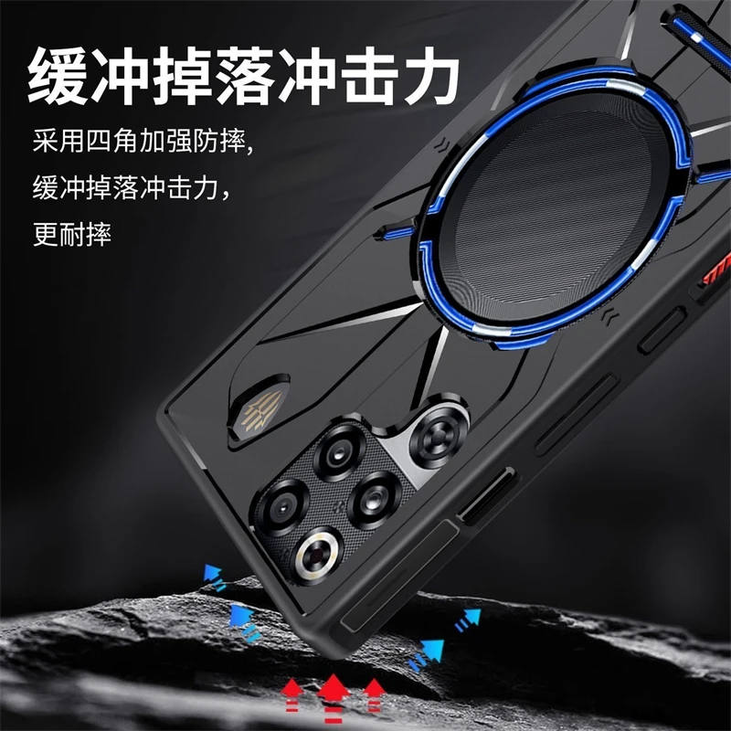 Enhanced Cooling Shockproof Bumper Case – TPU Soft Silicone Back Cover for RedMagic 11 Pro Plus Gaming Phone