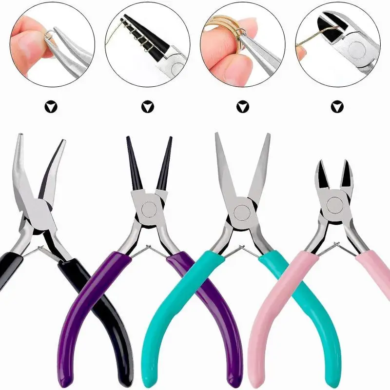 Bead Crafting Cutter Tool Set – Round Nose Pliers For Jewelry Making & Beading
