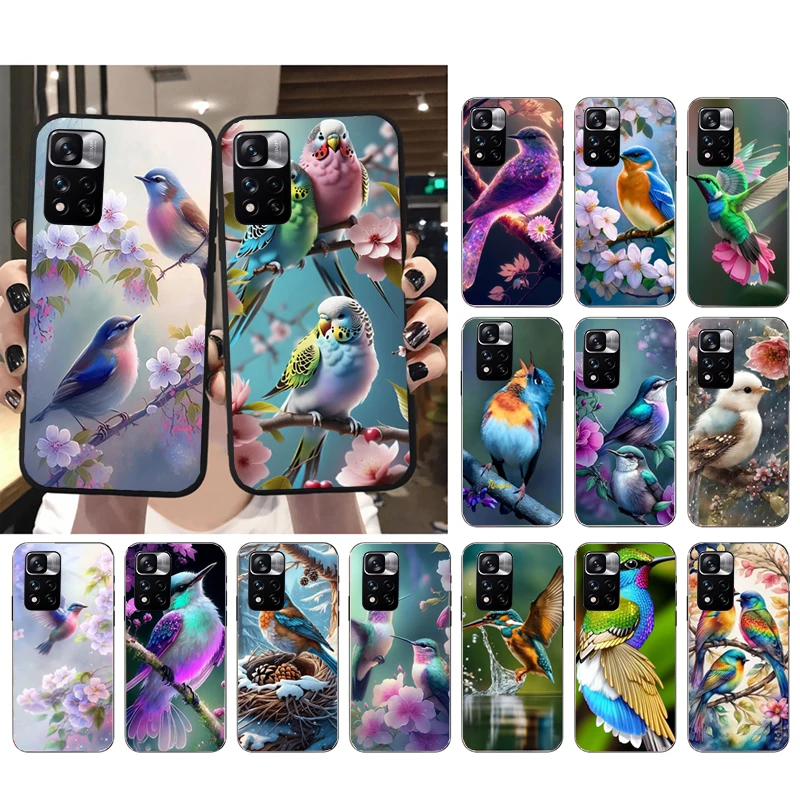 

Cute Bird Phone Case For Xiaomi Redmi Note 13 12 Pro 11S 11 10 Pro 10S Note 12R 12S 12 Pro Redmi 10 12