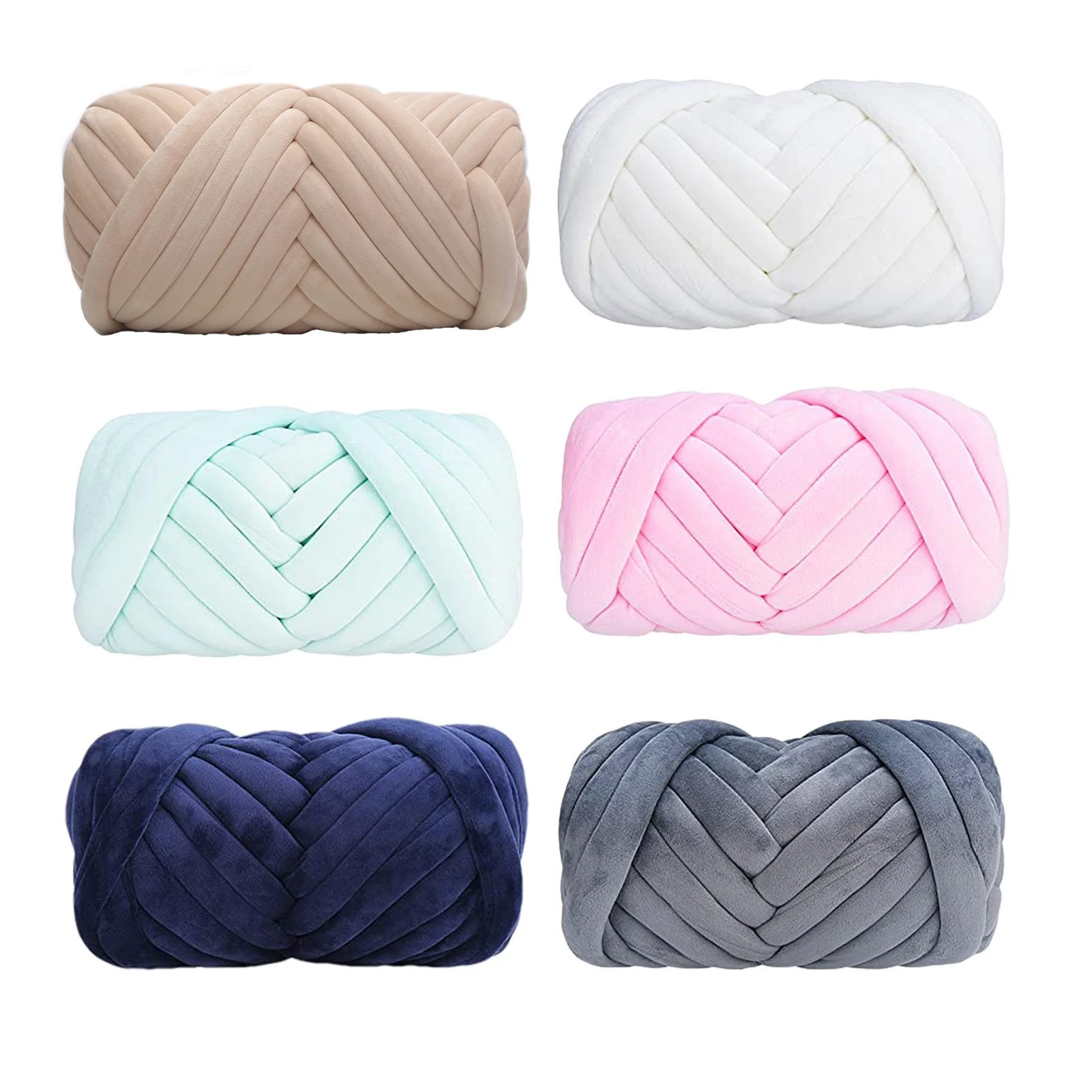 

1kg 3cm Giant Yarn Chunky Yarn Crystal Velvet Filling Yarn Handmade Wool Blanket Thread Cloth Pillow Cat Nest Machine Washable