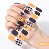 Halloween Design Nail Stickers Wholesale Full Cover Semi-cured UV Gel Nail Art Stickers Gel Nail Strips Press On Nail Decal 2