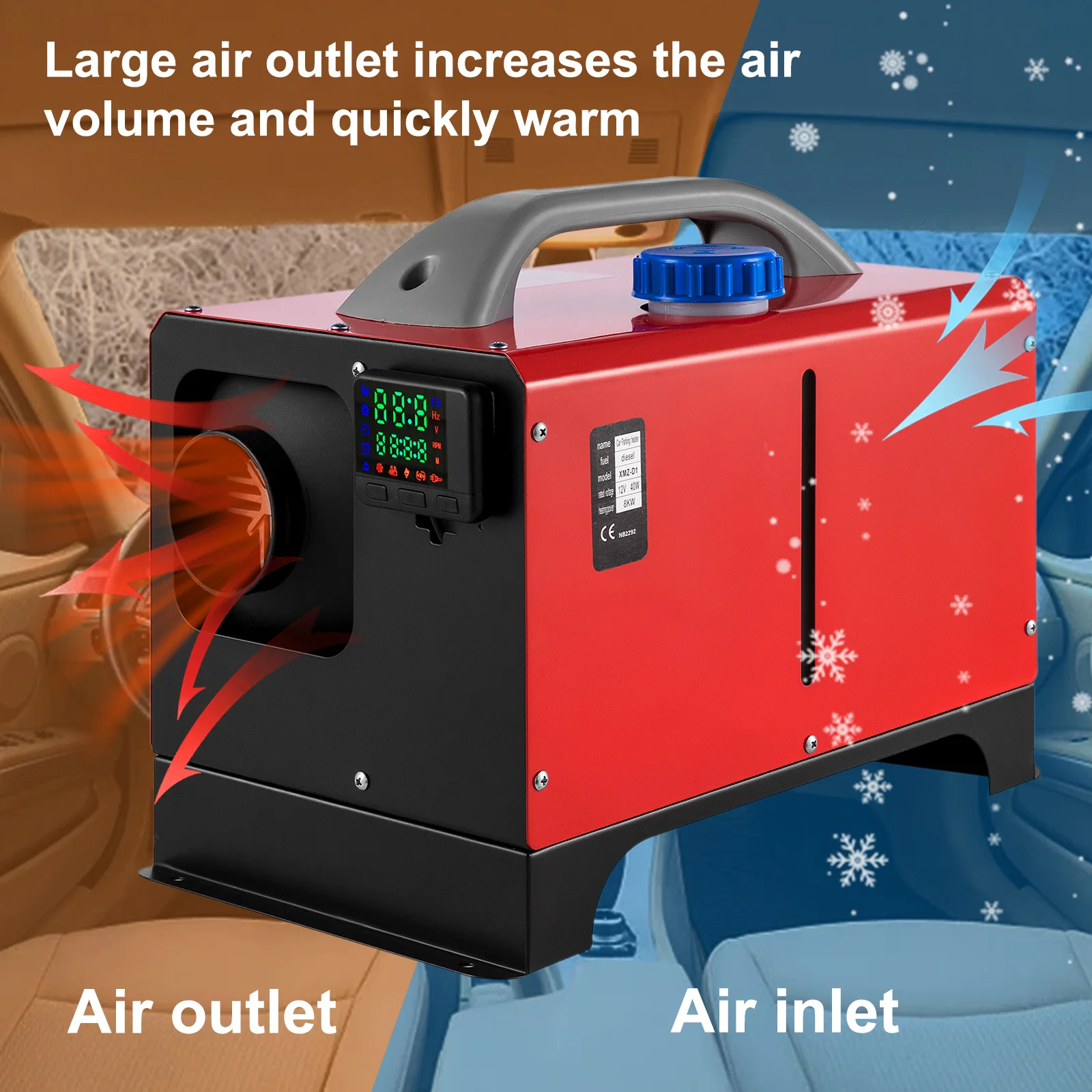 Diesel Heater 12v 8kw Vevor | Vevor Diesel Heating 8kw | Vevor 5kw Diesel  Heater - Kerosene Heaters - Aliexpress