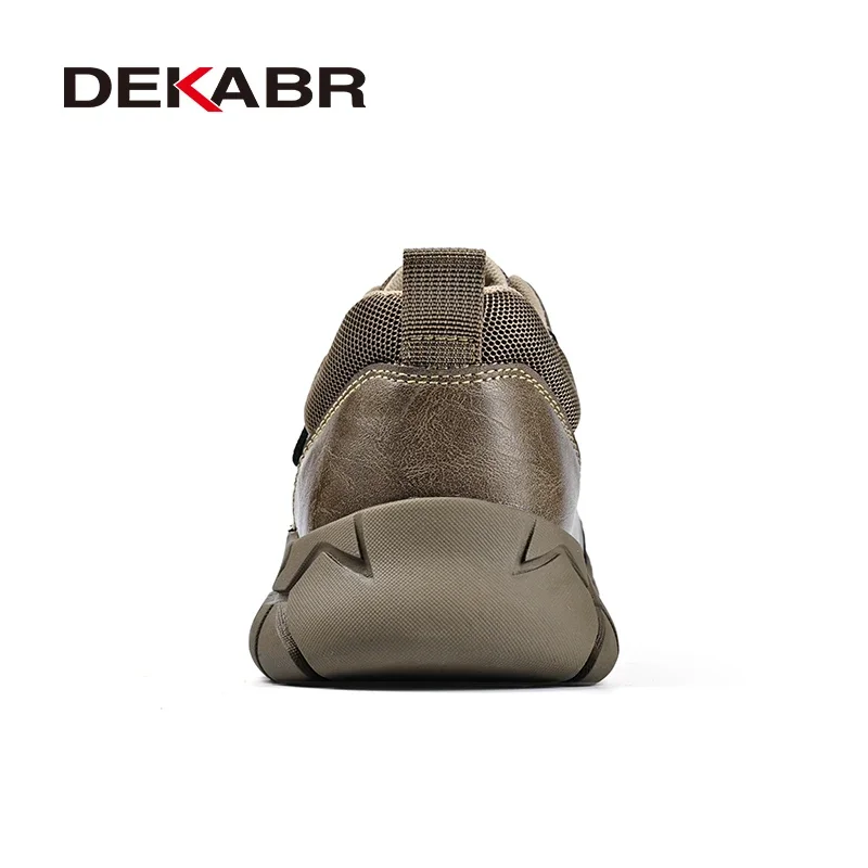DEKABR Men's Shoes Genuine Leather Luxury All Seasons Quality Comfortable Handmade Anti-Skid Platform Men Casual Shoes 3
