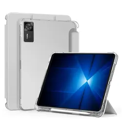 Premium Trifold Soft Case with Pen Holder for LEGION Y700 2025 4th (Gray)