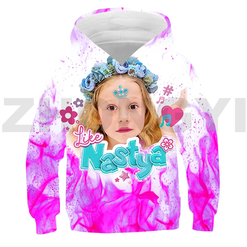 

Hot 3D Russia Like Nastya Anime Hoodie Kids Fashion Lounge Wear Boys Girls Like Nastyas Oversized Sweatshirt Daily Streetwear