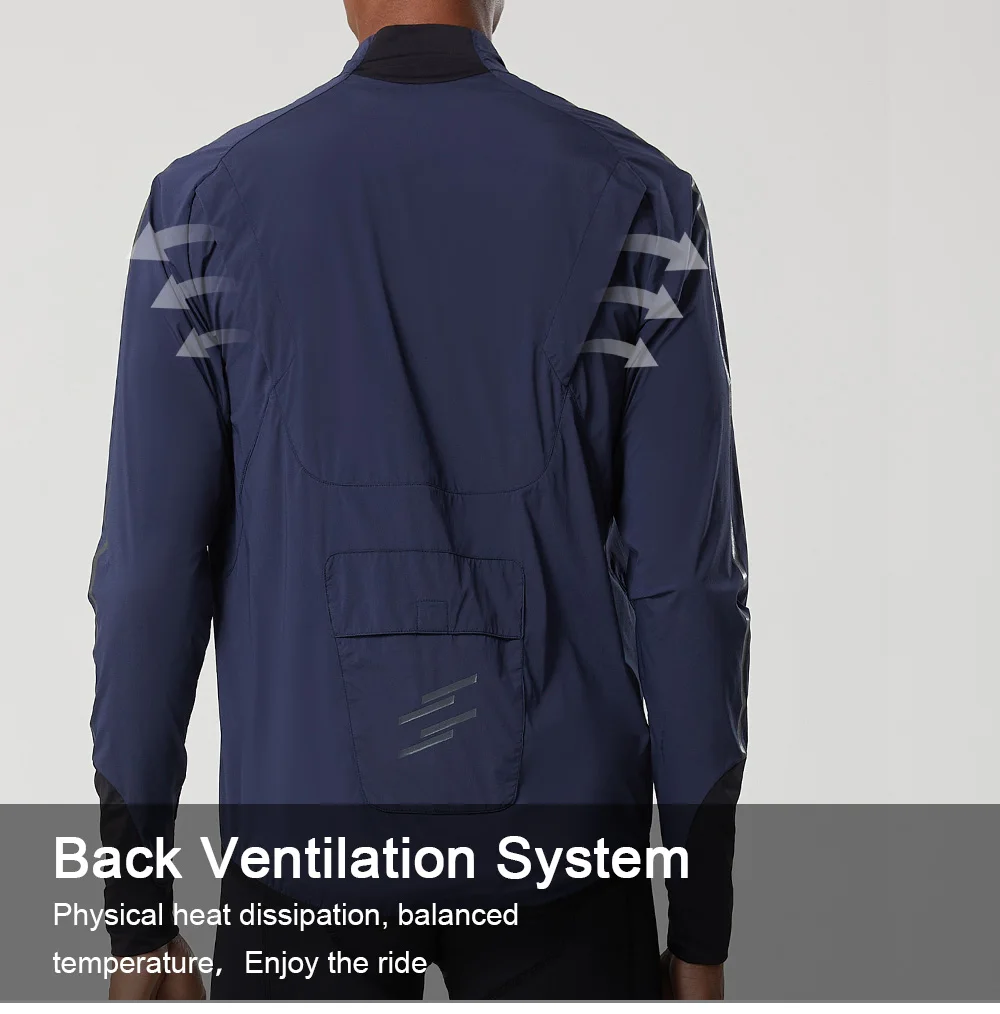 YKYW Male Breathable Long Sleeve Cycling Jacket, Lightweight Packable Windproof Coat, Riding Bike Jacket Clothing, Cycling Jacket, Cycling Clothes