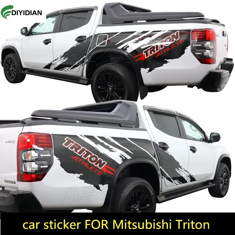 

New car sticker FOR Mitsubishi Triton body exterior decoration special customized fashionable sports decal accessories