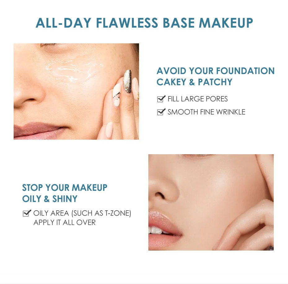 Description Picture 5 of itemFocallure Pore Primer Smooth Skin Surface Cover Oil Control Facial Makeup Face Base Clear Gel Primer