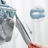 1/3PCS Foldable Drip Hanger with 32 Clips - Plastic Hanging Drying Rack for Clothes Underwear Socks Suitable for Bedroom Balcony 4