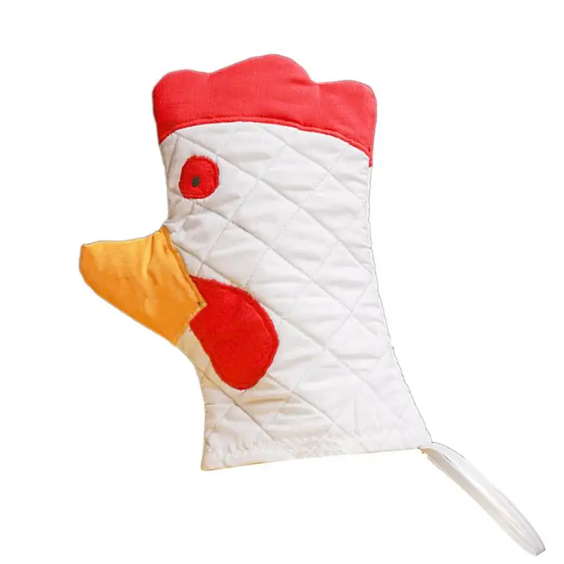 

1pc Chicken Trim Baking Microwave Gloves Kitchen Heat-Resistant Oven Mitts Household Insulated Steamer Glove Accessories Tool