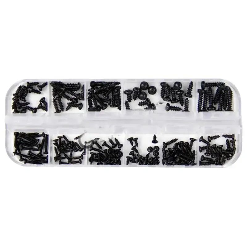 

45 шт. мини винты с крестообразной головкой микро винты с круглой головкой самонарезающие электронные маленькие винты для дерева набор само...