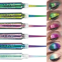 Shiny Chameleon Green Liquid Eyeliner Metallic Eyeshadow Multicolor Eye Liner Pearlescent Polarized Glitter Eye Pigment Makeup 1