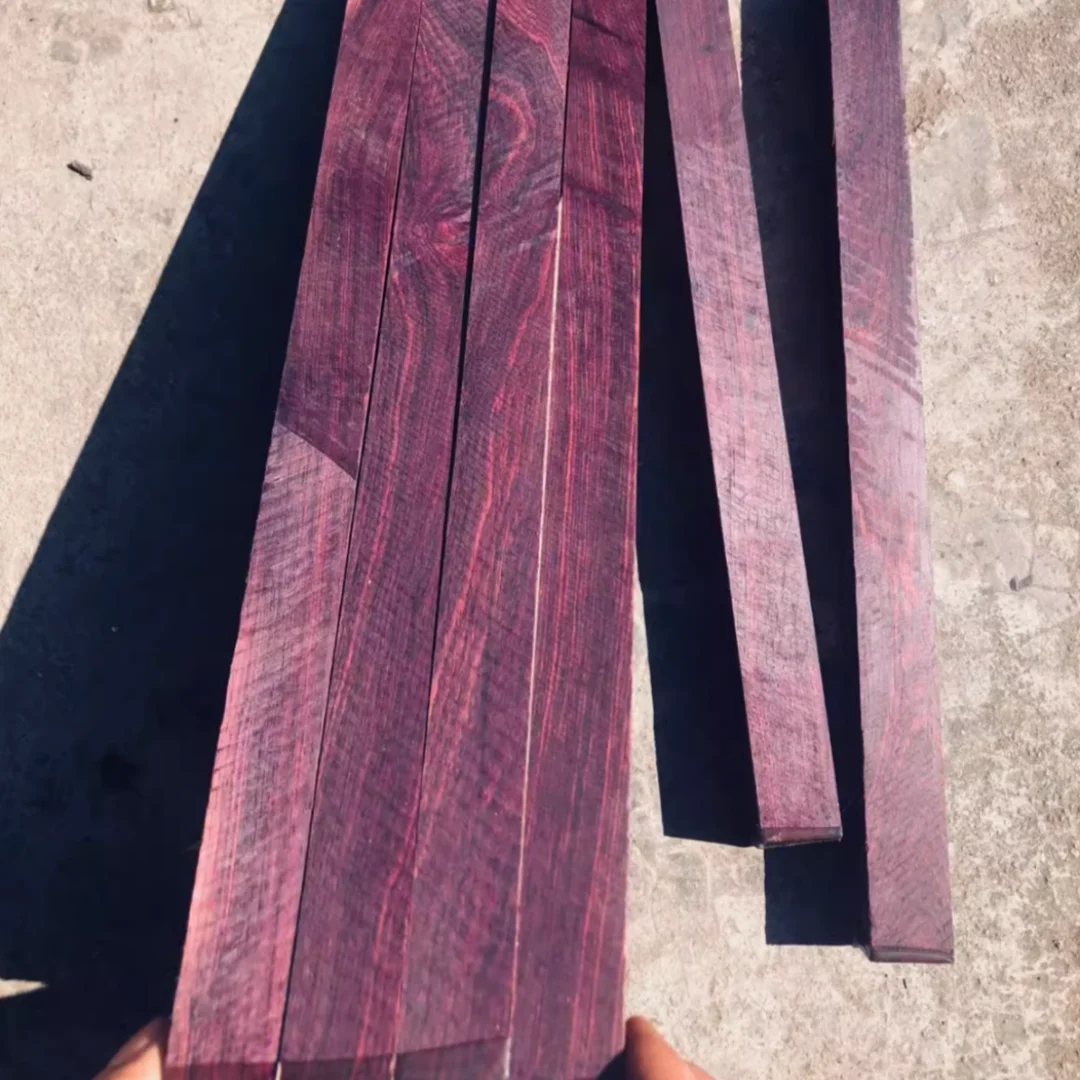 Length:300mm Natural Purple Core Wood Purple flowered pear
