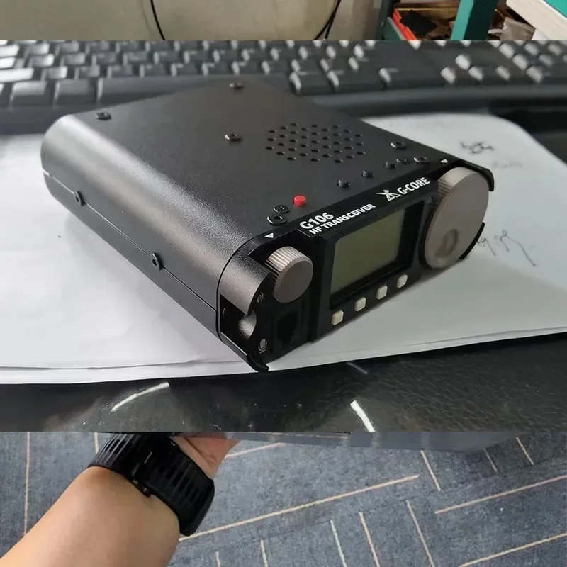 최고의 XIEGU G106 아마추어 휴대용 SDR QRP 5W SSB CW AW HF 트랜시버 햄 라디오 (선명한 OLED 화면 포함)