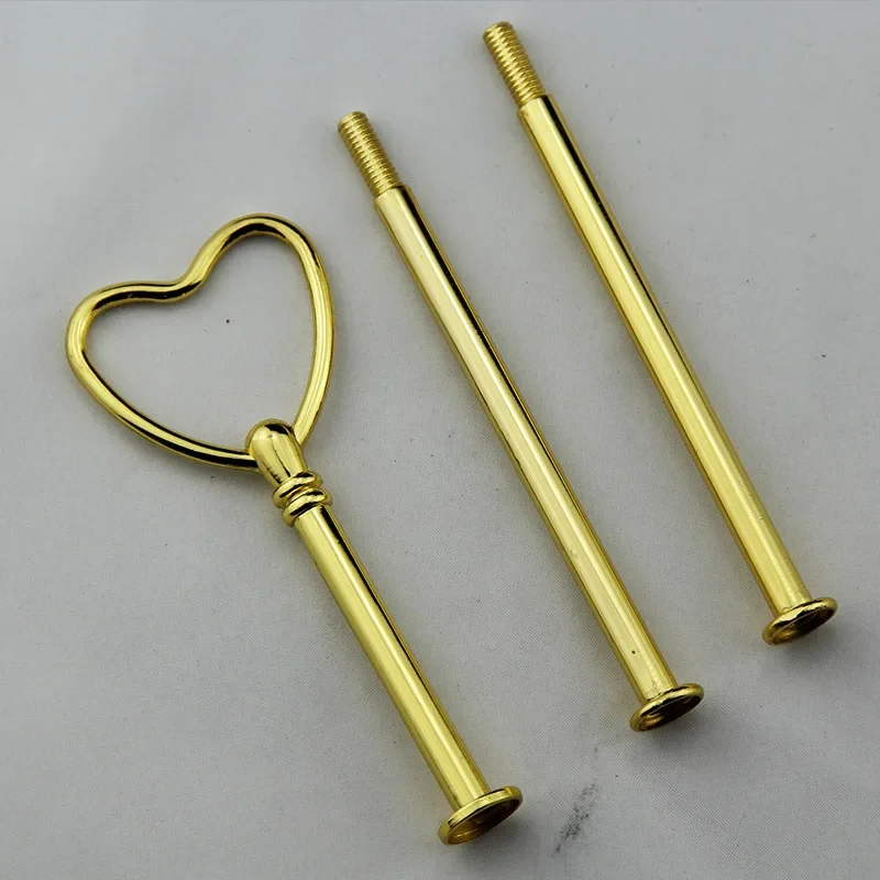 Cake Plate Stands Multi-style 2/3 Tier Plate Handle Fitting Hardware Rod Tool Cake Stand Wedding Birthday Stand
